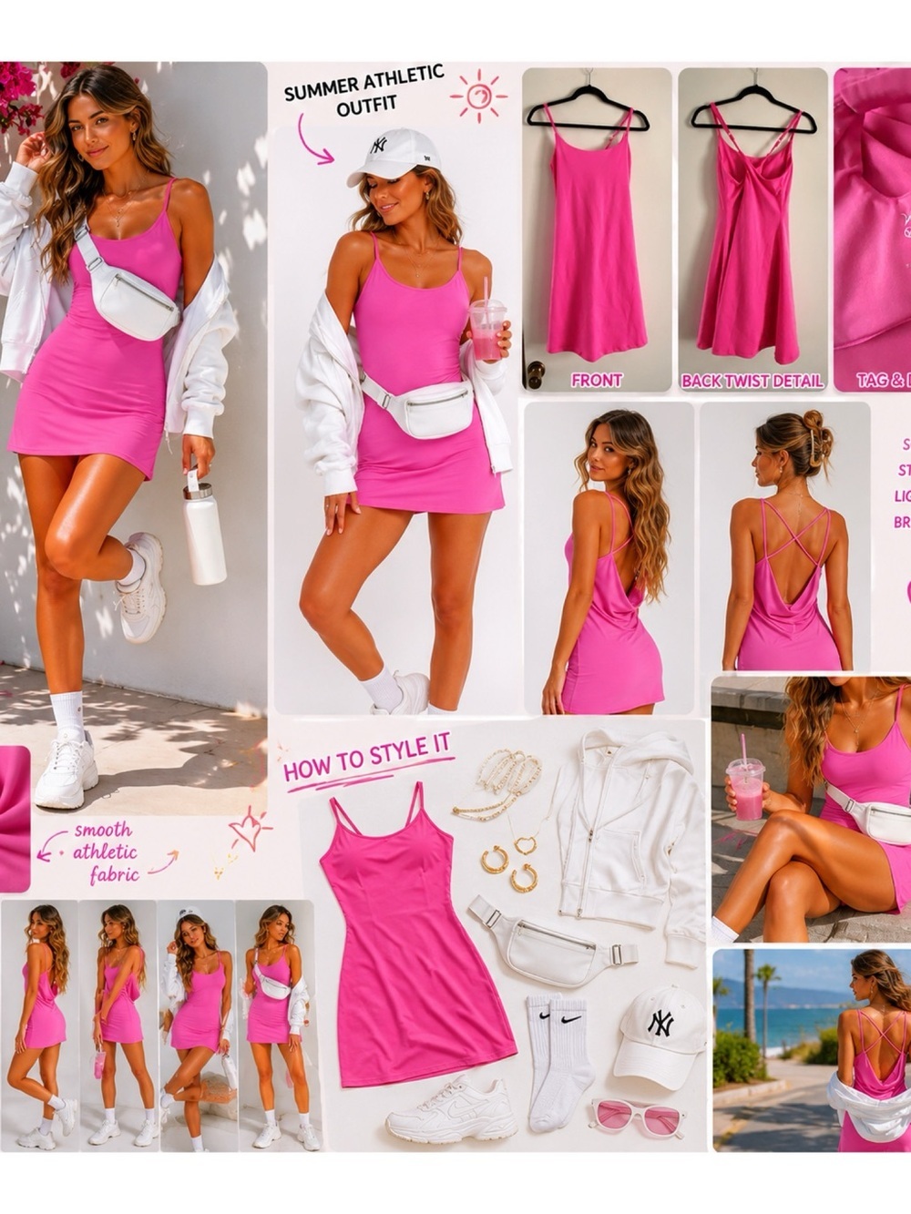 VOGO Athletica Pink Athletic Dress